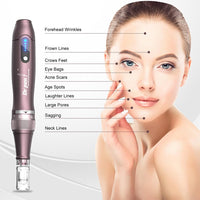 Bestauty Dr.pen A10 Microneedling Pen - Original Dr.pen Microneedling with 5Pcs Microneedling Cartridges(12/24/36/42/Nano-R), Professional Microneedling Improving Wrinkles Scars Hair Loss