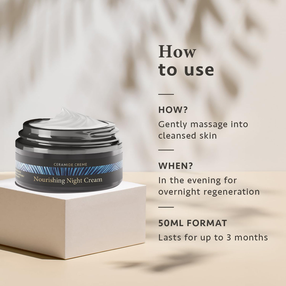 Satin Naturel Organic Aloe Vera & Ceramide Night Cream 50 ml