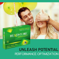 HerbStone New! Super Extra-Strong HERBSTONE - Ginseng and Herbal Food Supplement for Men. The Most Effective Natural, Powerful and Fast Acting Food Supplement for Men! - (Pack of 10 Capsules)