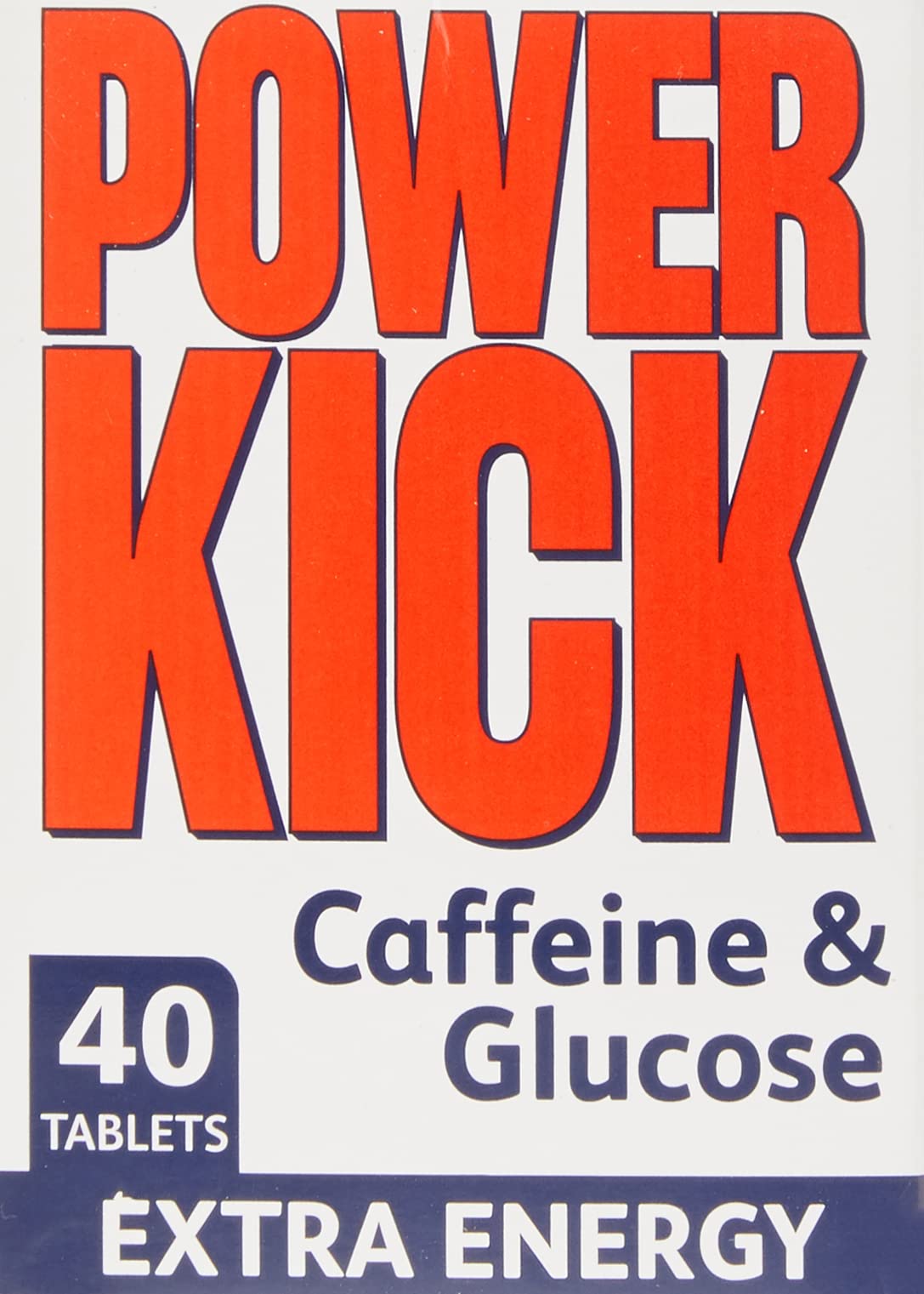 POWERKICK Power Kick Extra Energy Caffeine & Glucose Tablets x 40