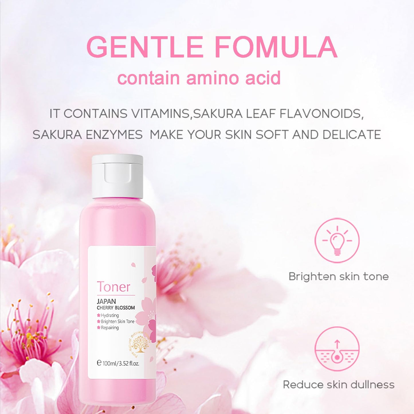 Skincare Gifts For Teenage Girls,Cherry Blossom Skin Care Sets & Kits,Pamper Sets For Women Gifts, Facial kit with Cleanser, Face Serum, Face Cream,Toner,Eye Cream,Mask (7PCS Sakura)