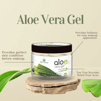 KORUS ESSENTIAL Pure Aloe Vera Gel With Vitamin E and Tea Tree | For Skin and Hair - 200g Pack