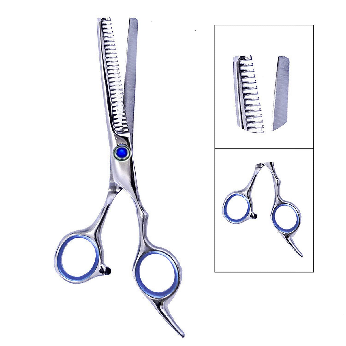 LIGICKY Baby Hair Cutting Scissors Set Professional Safety Round Tip Stainless Steel Hair thinning Shears Bang Hair Scissor for Kids/Salon/Home