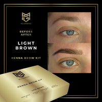 MG Cosmetics Eyebrow Henna Tint Kit Dyes Brow Hair | BONUS VIDEO TUTORIAL | Professional Salon & At Home DIY Brow Coloring kit | Vegan Cruelty Free | Complete Kit Instant Semi Permanent Coloring | MG COSMETICS