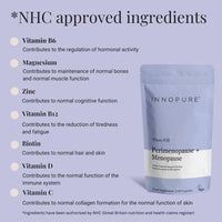 INNOPURE Perimenopause & Menopause Complex Supplements (4 Month Supply) Red Clover, Wild Yam, Maca, Sage and Vitamins Including B6 for Hormone Regulation, 120 Capsules, Pure-Fill, UK Made