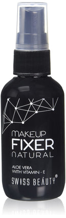 SWISS BEAUTY Long Lasting Misty Finish Professional Makeup Fixer Spray for Face Makeup | With Aloe Vera and Vitamin E | Lightweight, Quick Dry, 70ml