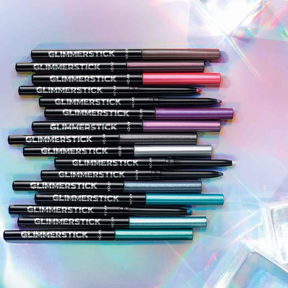2 x Avon Glimmerstick Waterproof Eyeliner EMERALD - no need to sharpen