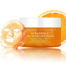 Vitamin C Sleep Overnight Face Mask, Hyaluronic Acid Moisturising Sleeping Mask For Shrink Pore, Hydrating & Brightening Gel Face Mask, Korean Face Mask, Vitamin C Anti Aging Face Cream