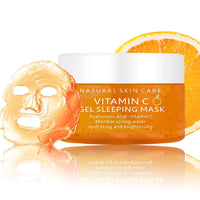 Vitamin C Sleep Overnight Face Mask, Hyaluronic Acid Moisturising Sleeping Mask For Shrink Pore, Hydrating & Brightening Gel Face Mask, Korean Face Mask, Vitamin C Anti Aging Face Cream
