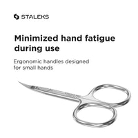 STALEKS PRO Expert 11 Professional Cuticle Scissors Left Hand (Blade Length - 18 mm) SE-11/1