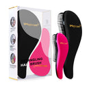 VMAGIC CARE Detangling Brush - Glide Through Tangled Hair - Best Brush for Women, Girls, Men & Boys - Wet & Dry Use (Black & Rose Red)