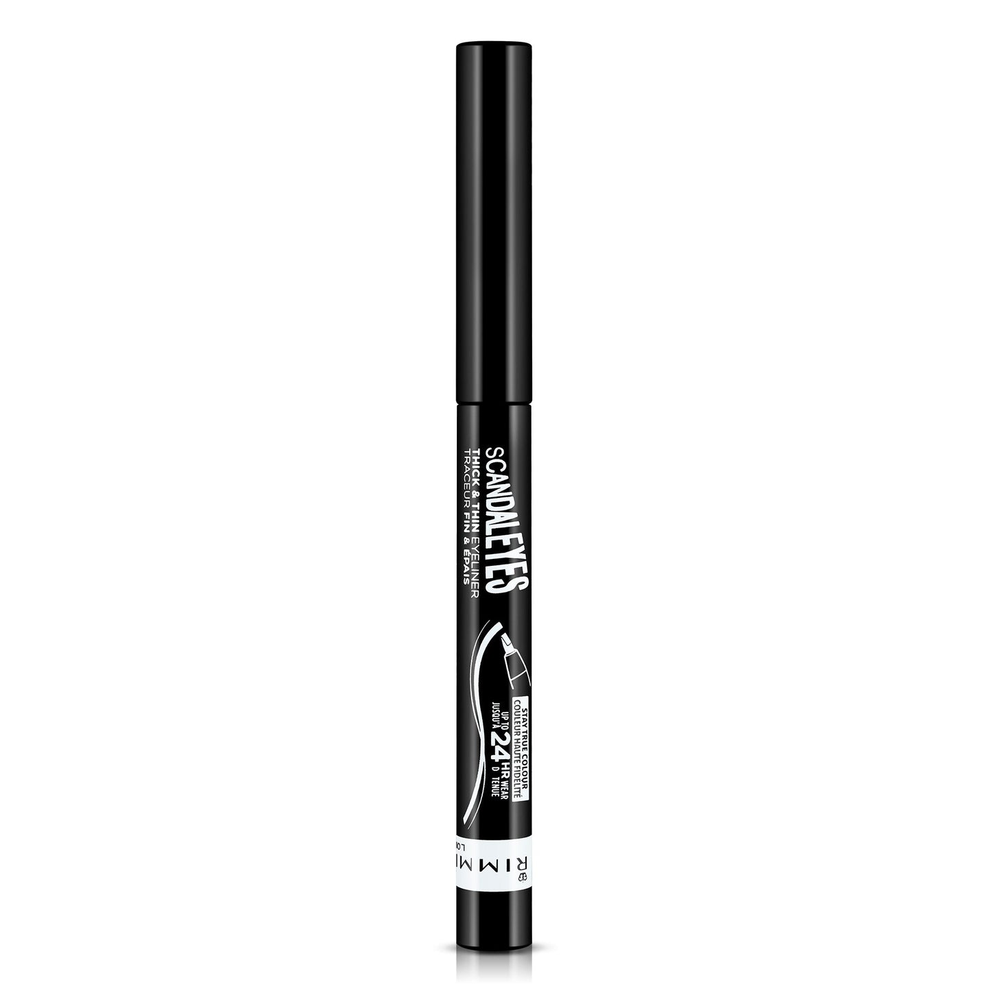 Rimmel London Scandaleyes Thick & Thin Eyeliner, Black, 1.1 ml