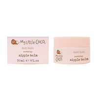 My Little Coco BABY MAMA Soothing Nipple Balm 30ml – Lanolin-Free, Organic Coconut Oil & Shea Butter for Hydration & Relief – Paediatrician Approved, Dermatologist Tested, Cruelty-Free