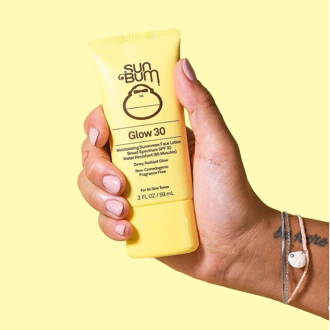 SUN BUM Sun Bum Original Glow SPF 30 Sun Cream Lotion, Luminous Daily Sunscreen, Broad Spectrum UVA/UVB Protection, 59ml
