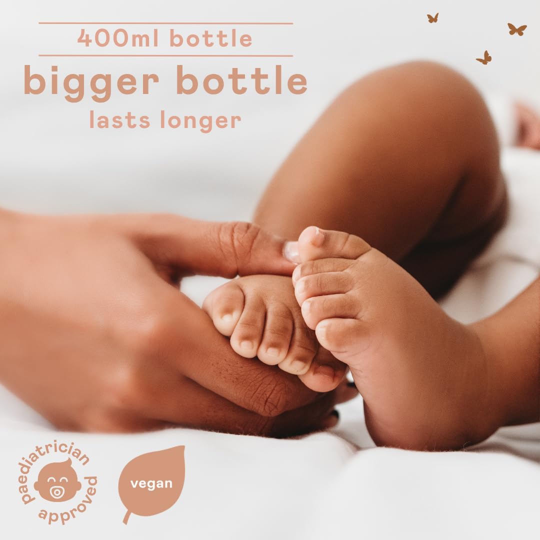 Nala's Baby Body Lotion | Award-winning | 99% Natural | Dermatologically-tested and Paediatrician-approved | Nourishing Blend of Soothing Oat and Coconut Oil | Vegan | 400ml | Nalas Baby