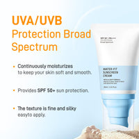 YFKEJI Face Sunscreen SPF 50+ Sun Cream High Protection Against UVA & UVB Suncream With Hyaluronic Acid, Centella Sunscreen for All Skin Types