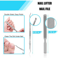 oosofitt Toenail Clippers Set 7Pcs, Staineless Steel Ingrown Toenail Tool Kit, Professional Toe Nail Nippers Set for Ingrown & Thick Nail, Surgery Grade Manicure Pedicure Tool By OosoFitt