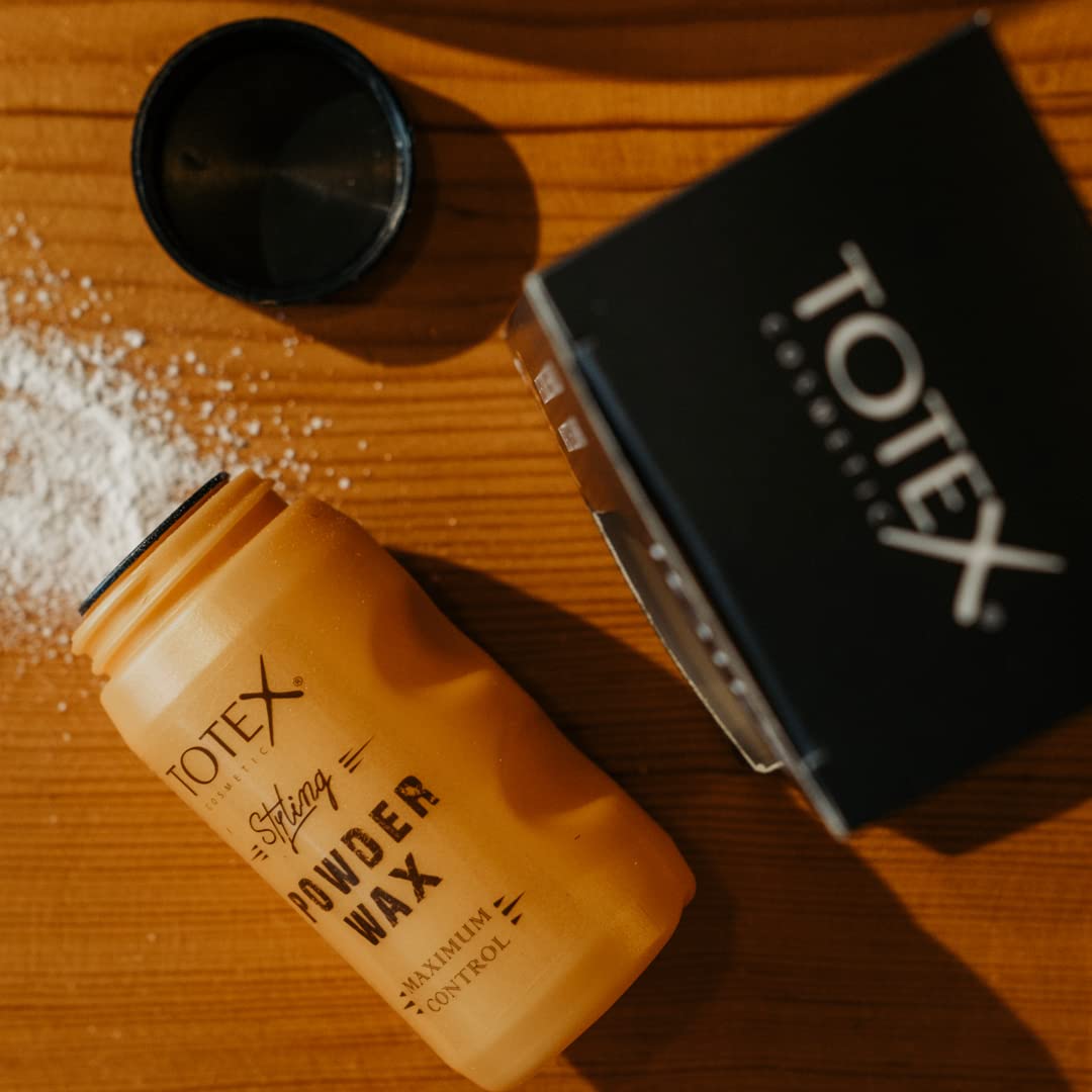 Totex Hair Styling Powder Wax 20g | Volumizing Texturising Dust | Flexible Hold, Matte Finish | Thickening Powder for Men & Women | Maximum Control, Lightweight Styling, Professional Barber Use