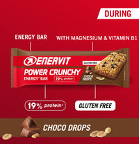 Enervit Power Crunchy Energy Bar (Choco Drops, 12 x 40g)