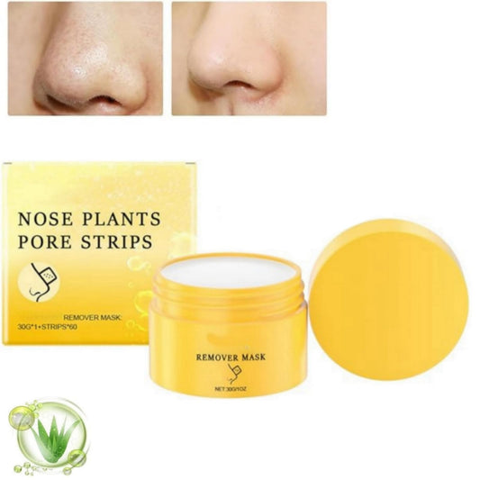 Haiyox Nose Plant Pore Strips,Nose Strips Pore,Nose Patches For Pores,Nose Pore Remover,Nose Pore Strips,60pcs Pore Strips,Nose Plants Pore Cleanser Purifying Face Mask For Nose & Face,For All Skin Types