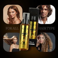 Totex Hair Argan Serum Oil 3x125ml | Hair Repair & Growth Treatment | Anti Frizz & Split Ends Control | Heat Protectant Smoothing Oil | Deep Hydration & Shine for Dry Damaged Hair