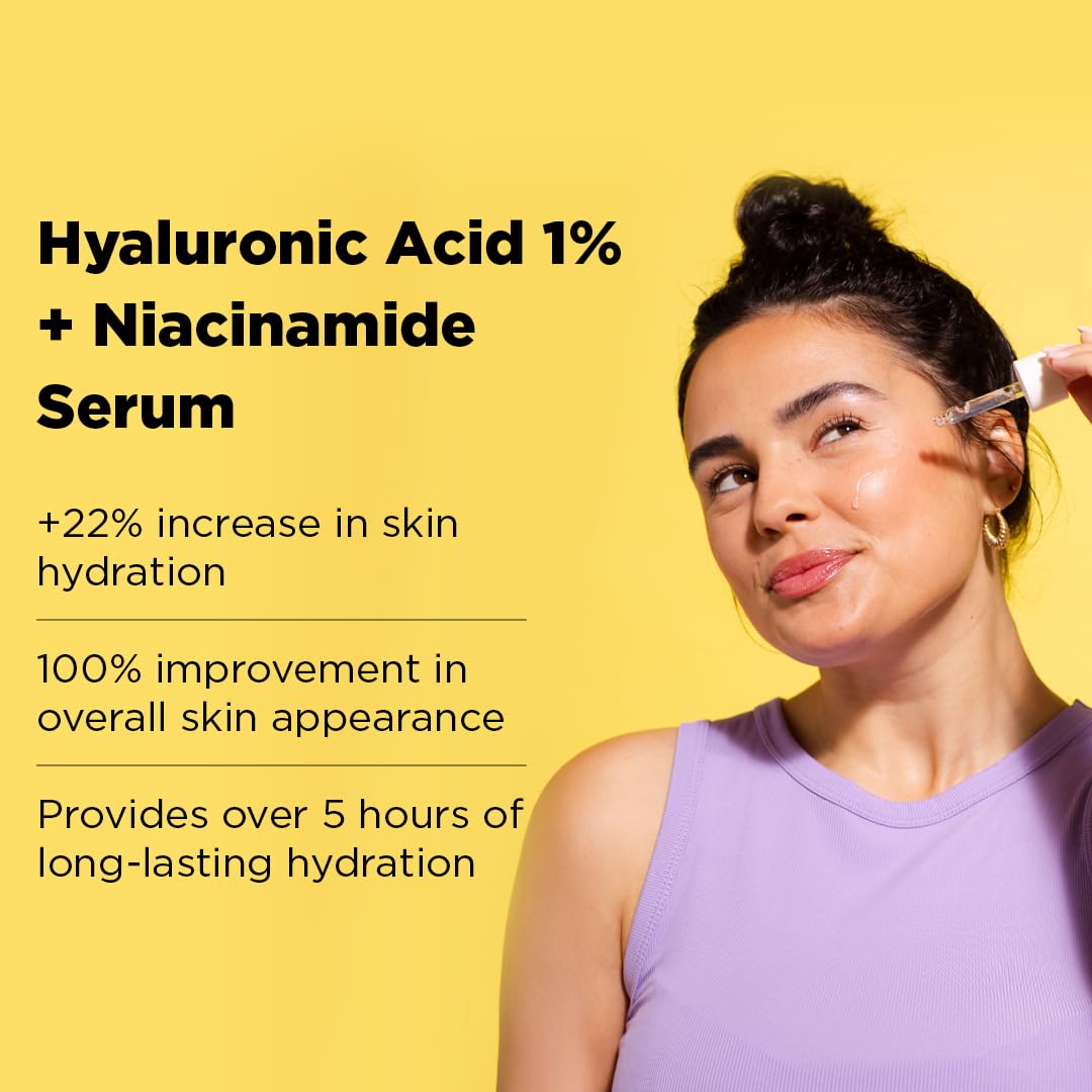 Skin Republic The Hydrating Skincare Set, Ceramide Sheet Mask, Collagen Eye Patches 3 Pairs, Hyaluronic Acid Serum 30ml