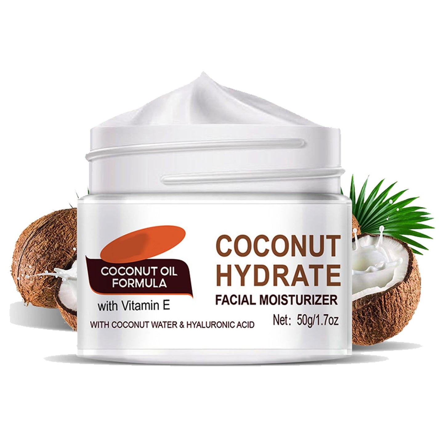 GNAUMORE Coconut Hydrate Facial Moisturiser,Coconut Oil Facial Moisturizer,Coconut Hydration Facial Lotion,Coconut Oil Body Lotion,Coconut Water Facial Moisturizer,Coconut Oil Formula Body Lotion