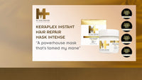 MY HAIR DOCTOR My Hair Doctor Keraplex Instant Hair Repair Conditioning Mask - Hydrating Hair Mask for Dry, Damaged Hair, Leave-In Conditioner with Keratin, Castor Oil Conditioner, Hair Treatment Mask, Vegan - 200ml