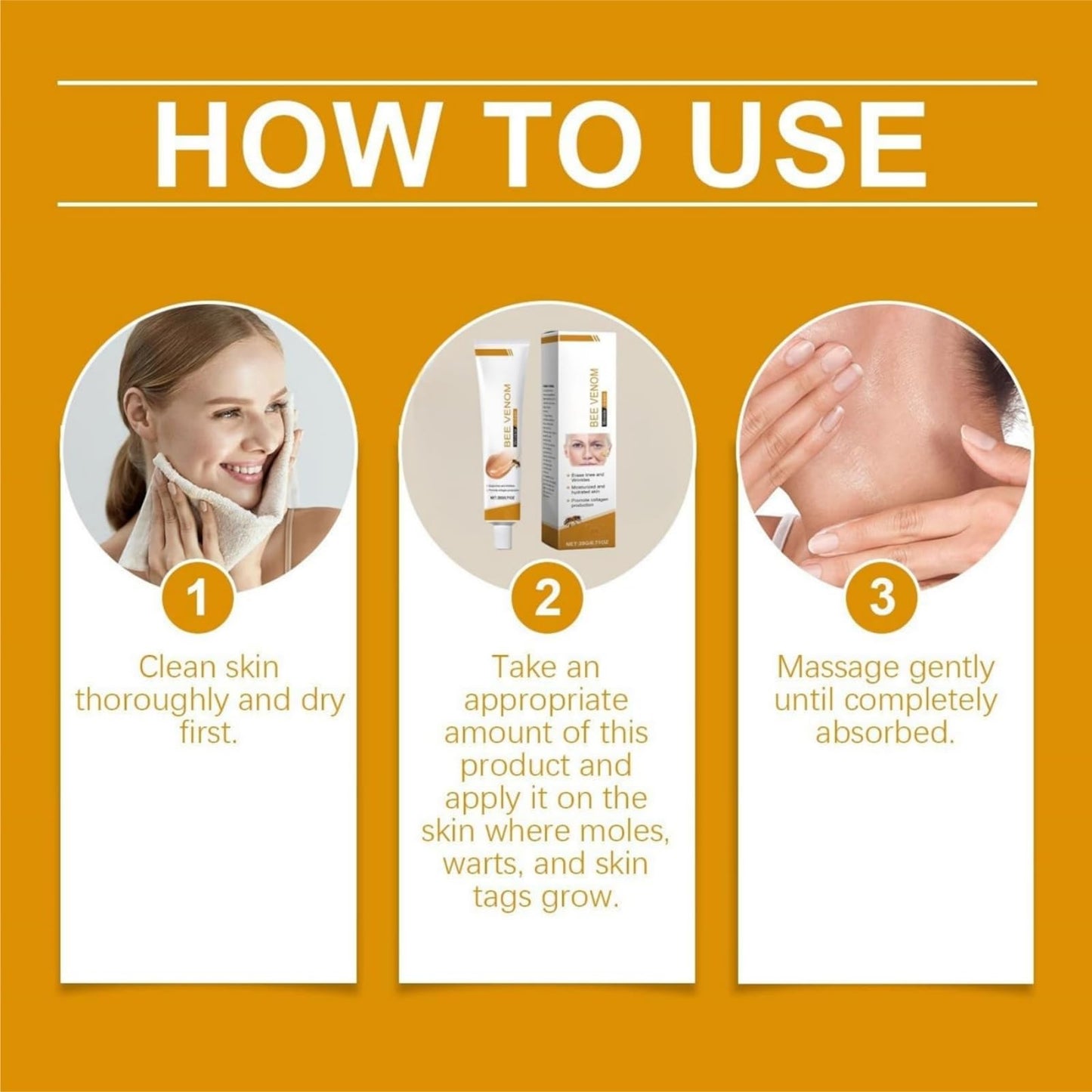 Bee Ven-om Skin Treatment Cream,Been Ven-om Cream,Be-e Ve-mom Cr-eam For Wrinkles,Skin Firming Tightening Lotion,Multi Purpose Lotion,Relieve Skin Itchiness,Soften And Nourish,Hydrate And Moisturize