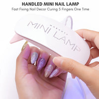 Makartt LED Mini Nail Lamp - Professional Nail Curing Dryer UV Lamps for Light with 60s Timer USB for Glue Gel X Nail Polish Acrylic Powder for Travel Home and Salon