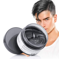 TEEROVA Hair Color Wax, Instant Hair Dye Wax Temporary Hairstyle Cream Mud 4.23 oz Hair Pomades Natural Hairstyle Wax for Men and Women (Black)