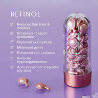 BeYou Skin Labs Retinol Serum Capsules with Vitamin E, Jojoba Oil & Witch Hazel | Advanced Anti-Ageing Therapy for Radiant & Revitalised Skin | Energise & Nourish Skin | 30 Vegan Capsules