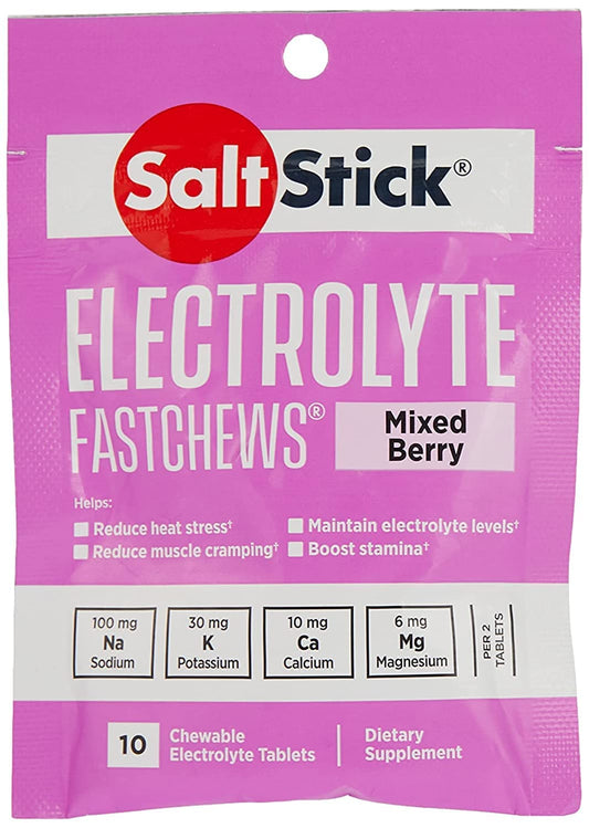SaltStick Saltstick Fastchews Electrolyte Replacement - Pack of 10 Chews (Mixed Berry)