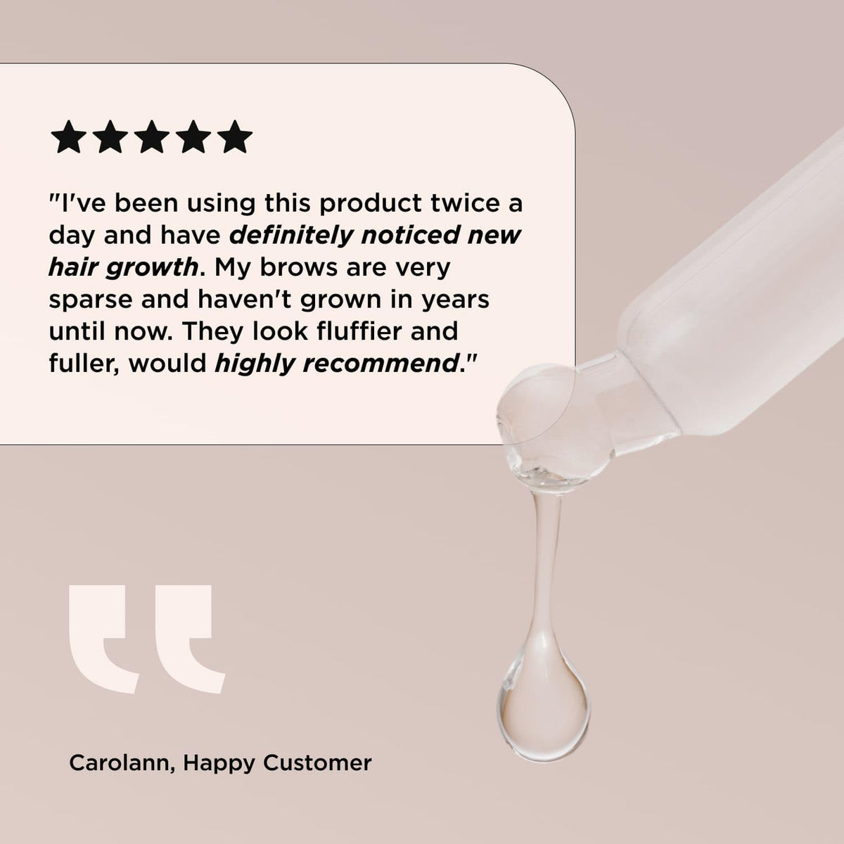 EYEBROWQUEEN Eyebrowqueen Brow Serum with Ingredients to Nourish Hair Follicles & Promote Healthier Hair Growth 5ml