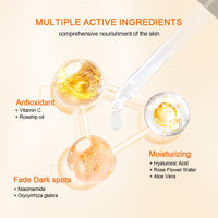 Neutriherbs Vitamin C Serum, Niacinamide Serum For Face, 30ML-Vit C Hydrating Booster with Hyaluronic Acid, Glowing Face Skincare for Women Men, Brighten Skin Moisturiser for Reduces Dark Spots & Evens Skin Tone
