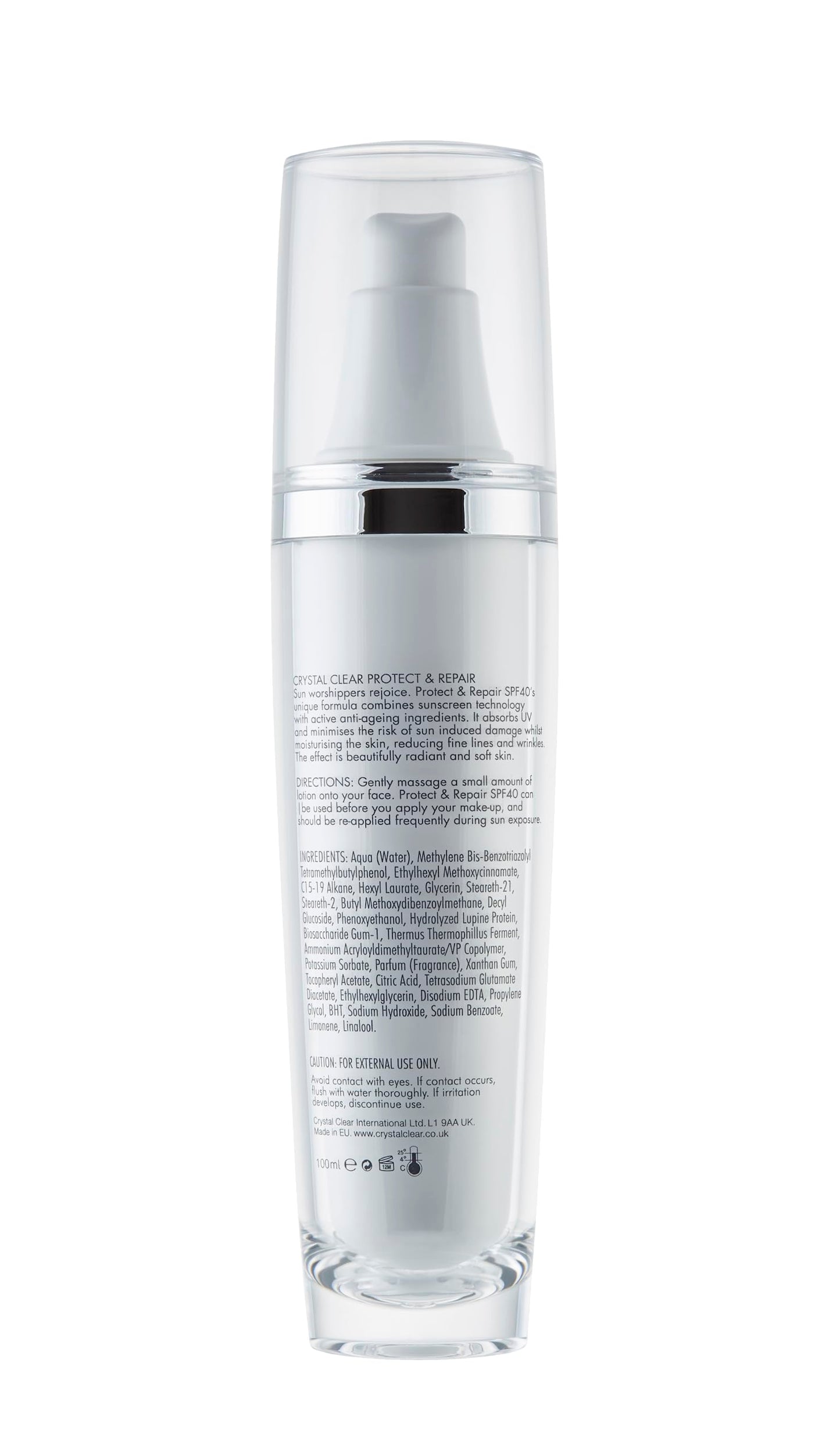 Crystal Clear Protect and Repair SPF 40 100m
