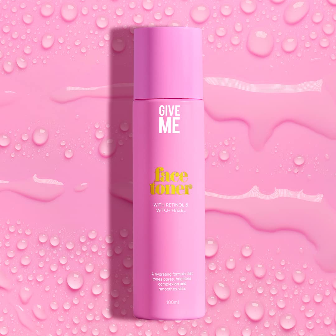 Give Me Witch Hazel Face Toner - Skin Care Toner for Face, Witch Hazel Liquid Hydrating Toner - Contains Retinol & Hyaluronic Acid, Reduces Fine Lines & Wrinkles, Paraben-Free