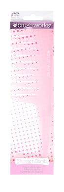 Invogue Brushworks Shower Comb Pink