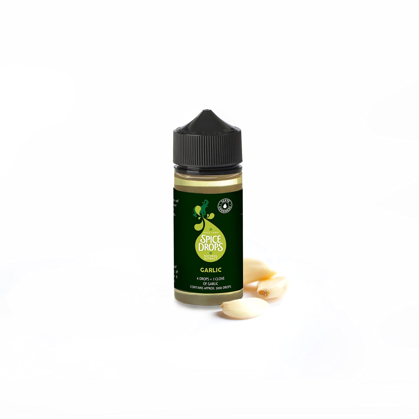 Spice Drops Garlic Extract – Natural Flavour for Easily Adding Garlic to Dishes and Recipes (100ml Bottle)
