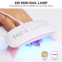 Makartt LED Mini Nail Lamp - Professional Nail Curing Dryer UV Lamps for Light with 60s Timer USB for Glue Gel X Nail Polish Acrylic Powder for Travel Home and Salon