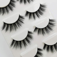 Elocoise False Eyelashes,3D Eye Lashes Reusable 4 Pairs Long Hand-made Faux Eyelashes for Eye Makeup (G107)