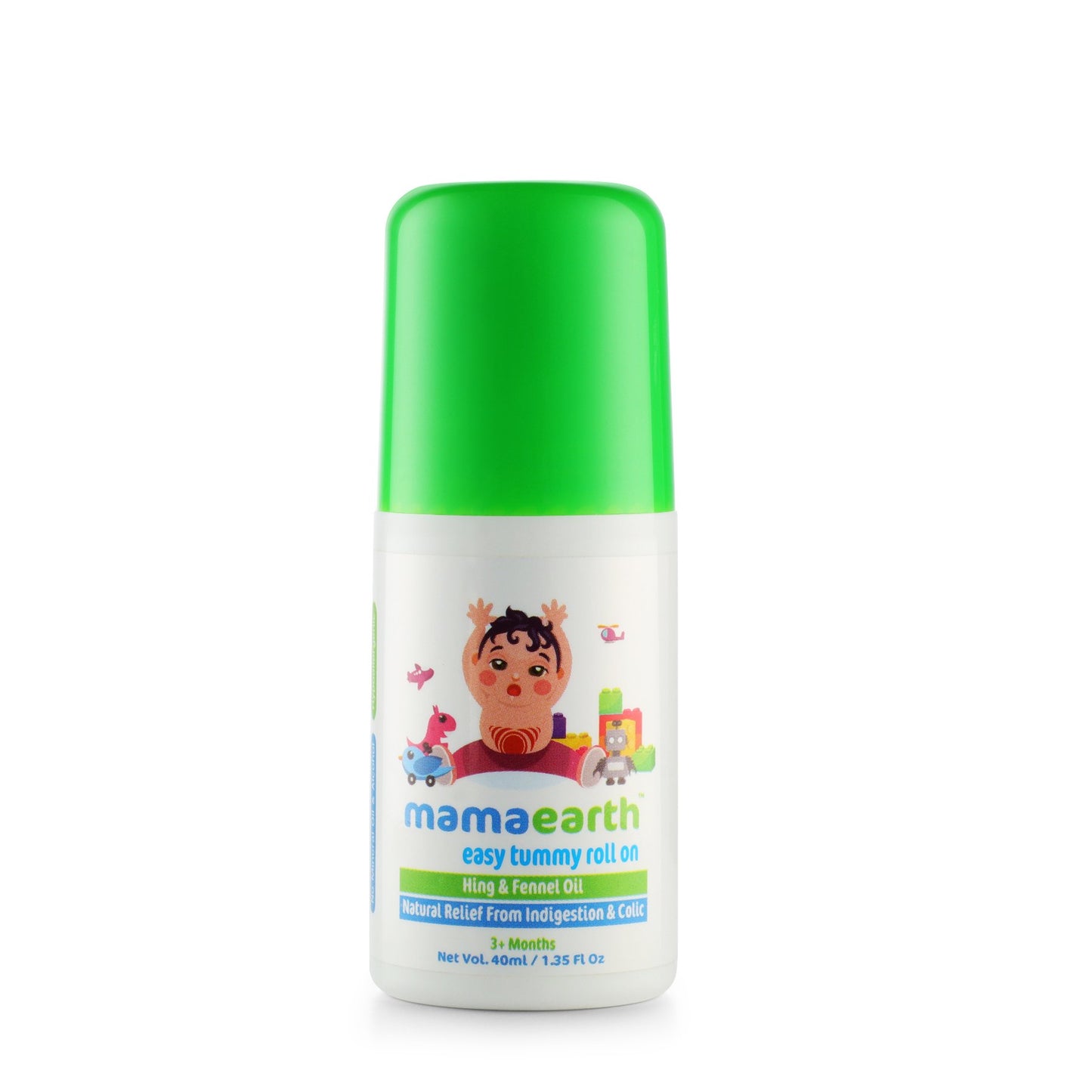 MAMAEARTH Mamaearth Easy Tummy Roll On for Digestion & Colic Relief with Hing & Fennel40Ml