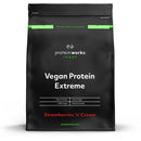 Protein Works - Vegan Protein Extreme , 29g Plant Based Protein , Added Vitamin Blend , 14 Servings , Strawberries 'n' Cream , 500g