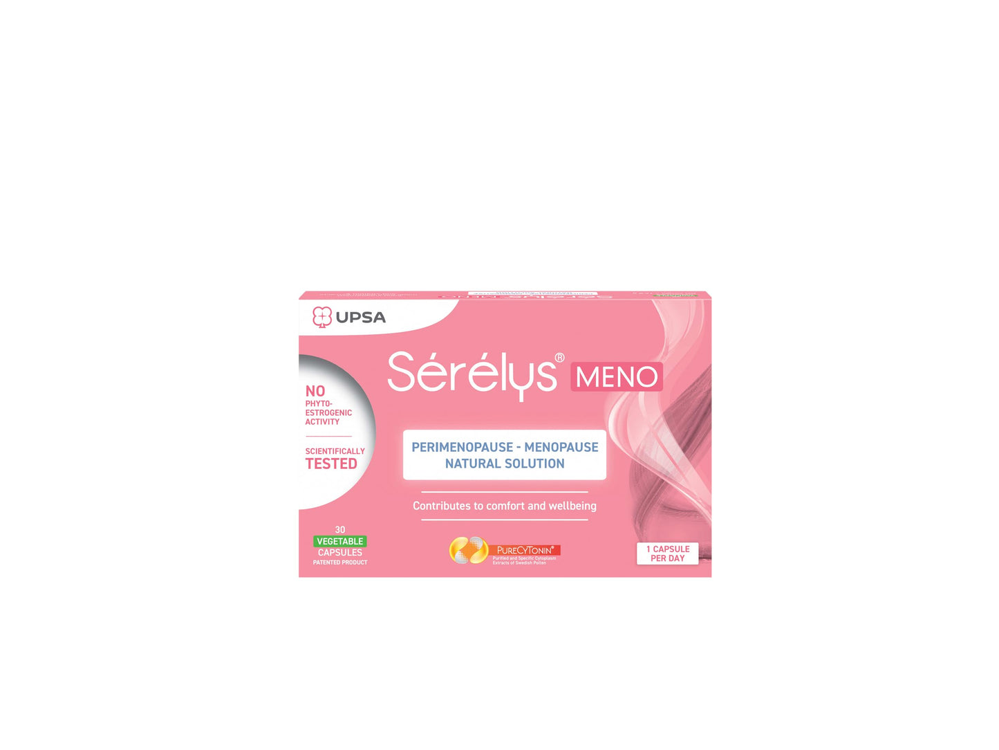 SERELYS Sérélys MENO Perimenopause & Menopause Supplements for Women - 30 Vegetarian Tablets with PureCyTonin Complex - Non-Hormonal Formula - Restless Sleep, Low Energy & Hot Flushes Relief | 1 Month Supply