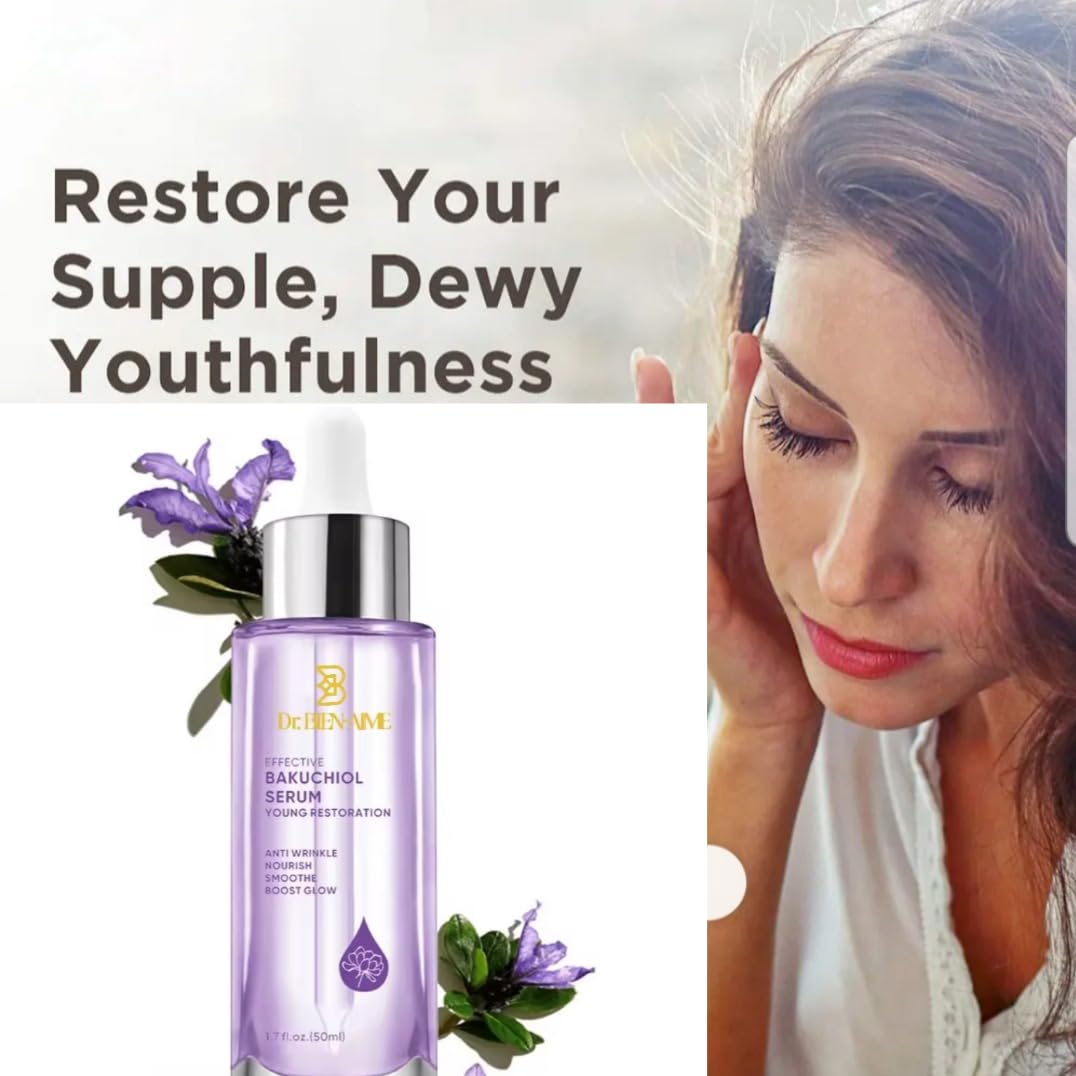 Dr. BIEN-AIME_Bakuchiol Serum 50ml_Natural Retinol Alternative Face Serum with Niacinamide, Peptides,Hyaluronic Acid & Vitamin C, Skincare, Acne-Prone Skin, Anti-Aging, Reducing Line & wrinkles