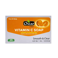 Chear Vitamin C Soap 150g - Face & Body, Smooth & Clear, Healthy & Glowing Skin, Brightening, Blemishes, Dark Spots.
