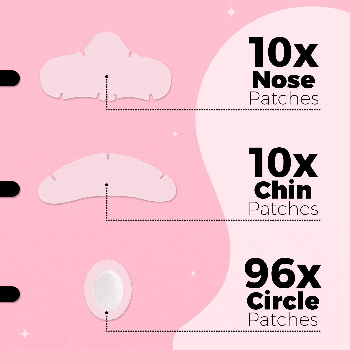 PurePatch Pimple Patches - Breakout Pack - 96Circle,10Nose, 10Chin. Hydrocolloid Spot Patches with Salicylic Acid & Tea Tree Oil, Variety Acne Treatment Pack, Ultra Thin Day & Thick Night