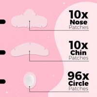 PurePatch Pimple Patches - Breakout Pack - 96Circle,10Nose, 10Chin. Hydrocolloid Spot Patches with Salicylic Acid & Tea Tree Oil, Variety Acne Treatment Pack, Ultra Thin Day & Thick Night