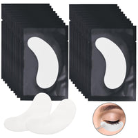 adspow Eyelash Extension Pads,Eye Gel Pads,Under Eye Gel Pads,Under Eye Gel Patches Lint Free Eye Patches for Eyelash Extensions (Black-20Pairs)