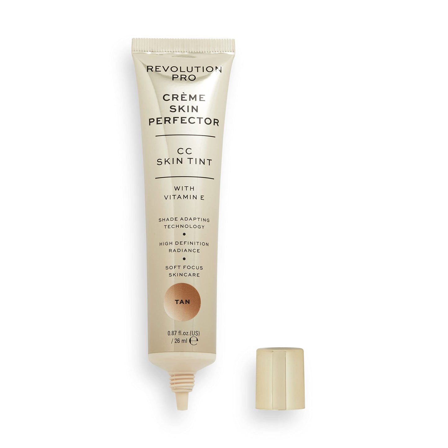 Revolution Beauty London Pro, CC Perfecting, Skin Tint, Foundation, Tan, 26 ml